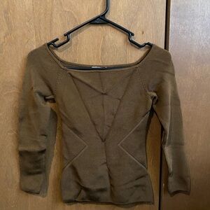 H&M Olive Knit Top